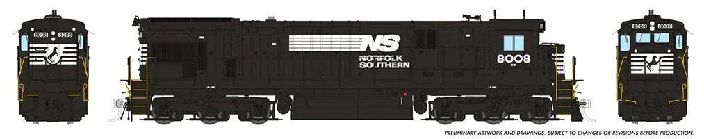 HO Rapido C30-7 (DC/DCC/Sound): Norfolk Southern: #8014 - 042526