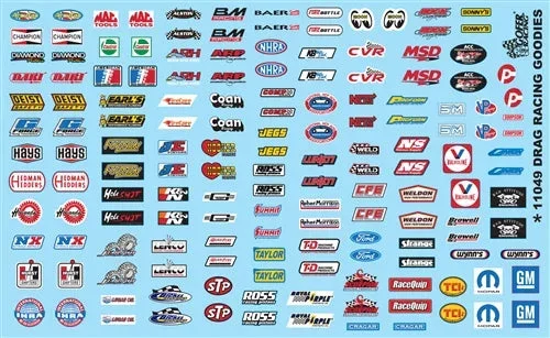 1/24-1/25 Gofer Drag Racing Goodies Sponsor Model Car Decal 11049