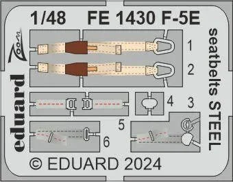 1/48 Eduard F-5E seatbelts STEEL for AFV CLUB / EDUARD FE1430