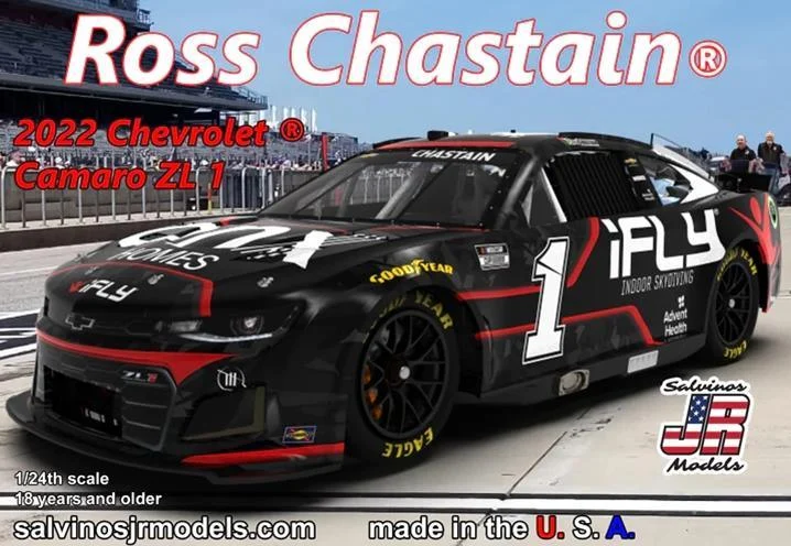 1/24 Salvino Trackhouse Racing Ross Chastain 2022 Camaro 31616 - Salvino JR Models