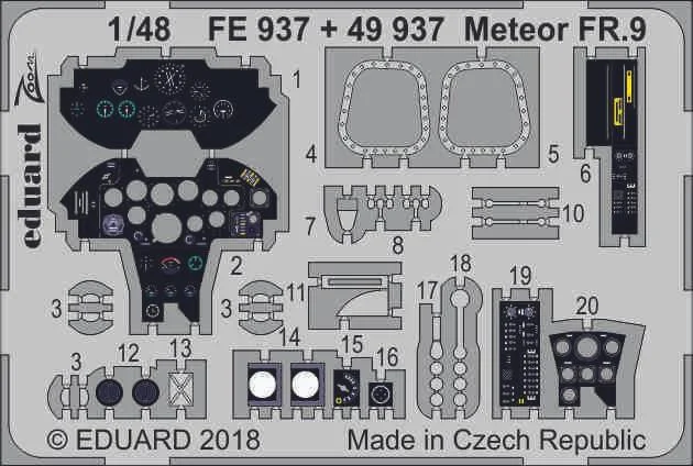 1/48 Eduard Meteor FR.9 for AIRFIX FE937