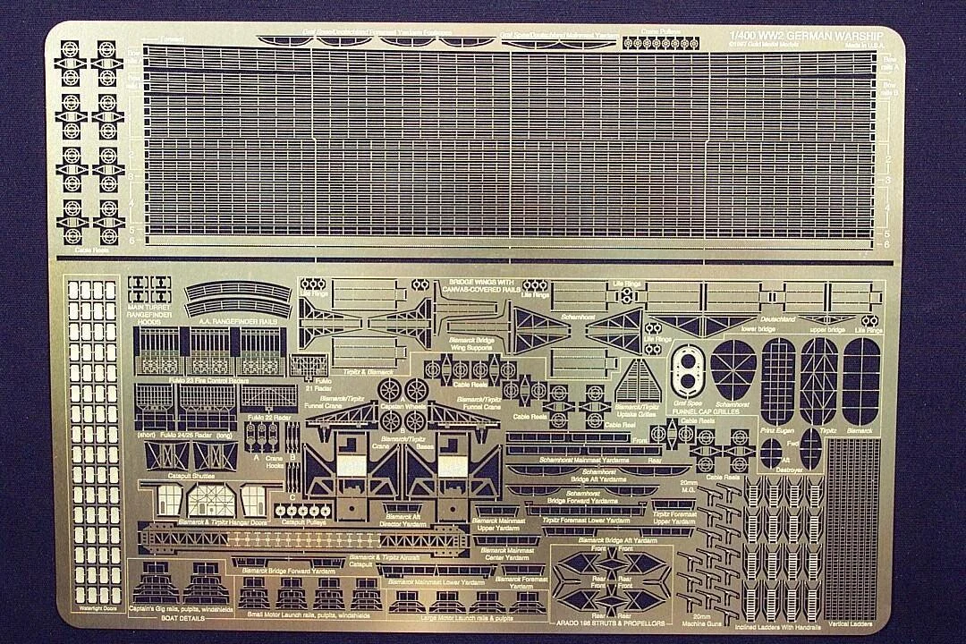 1/400 Gold Medal WWII GERMAN WARSHIP 400-5
