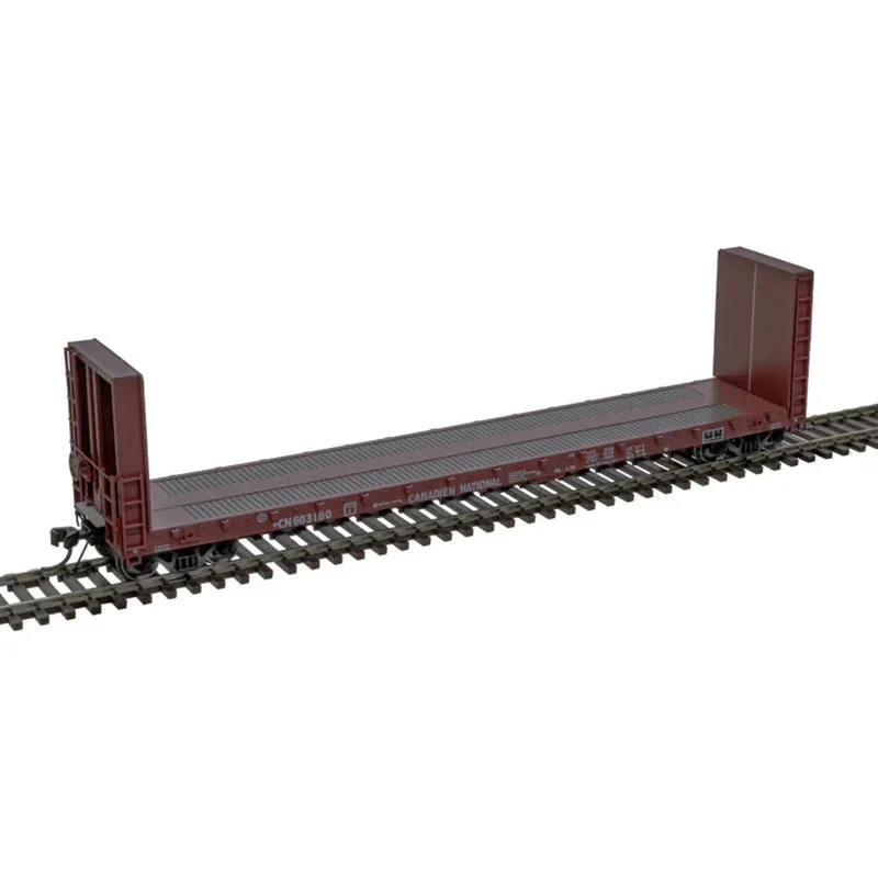 HO Atlas 51'6" Bulkhead Flat Car Canadian National #603138 - 20007094