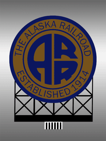 N/HO Miller Engineering Small Alaska Northern Railroad Billboard 44-5052