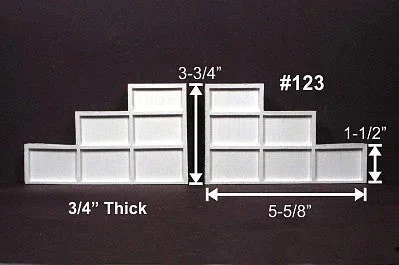 HO Monroe Wing Wall Outside Brace Wood 2/pkg #123 - Monroe Models