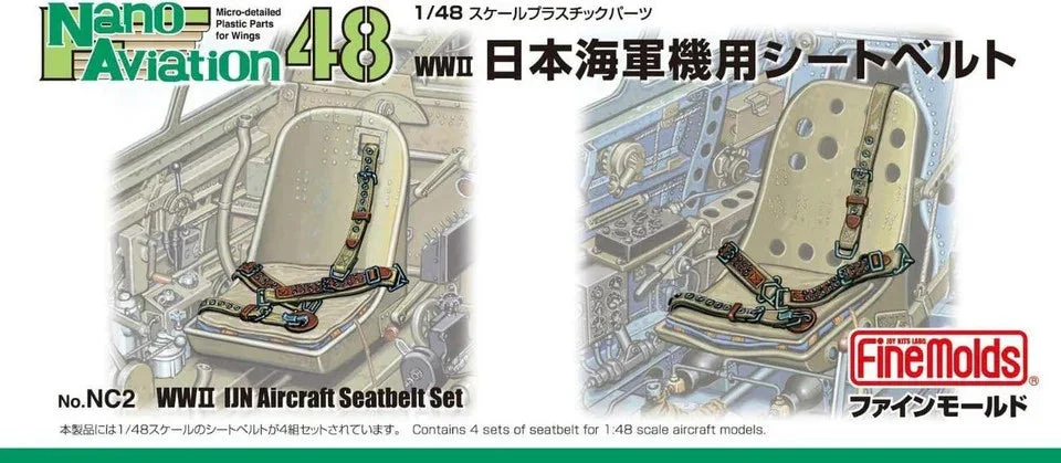 1/48 Fine Molds IJN Aircraft Seatbelt Set NC2