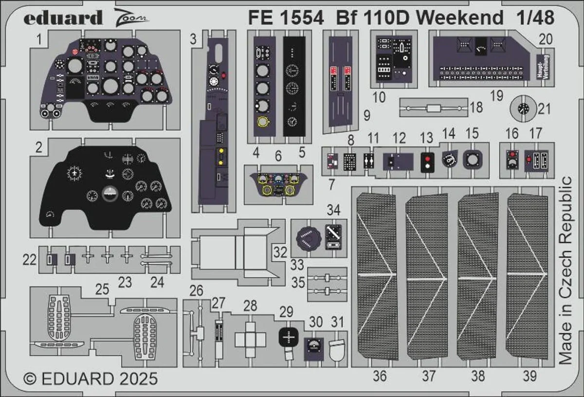 1/48 Eduard Bf 110D Weekend FE1554