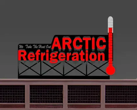 O/HO Miller Engineering Large Artic Refrigeration Billboard 9581