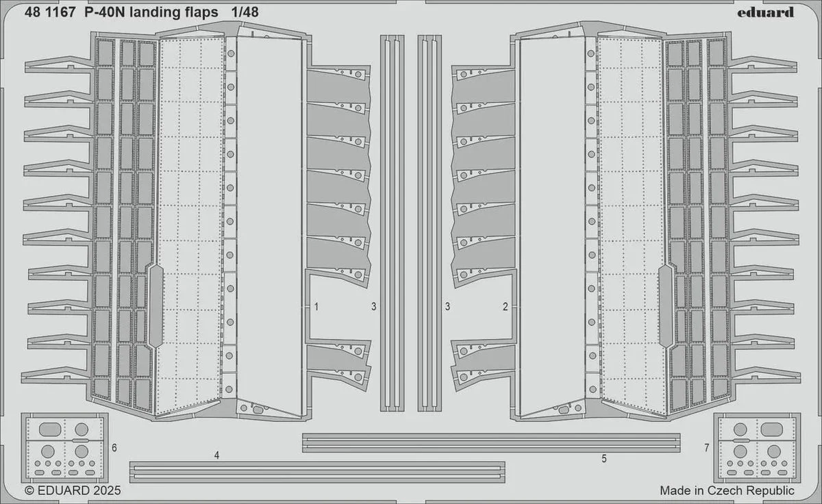 1/48 Eduard P-40N landing flaps 481167