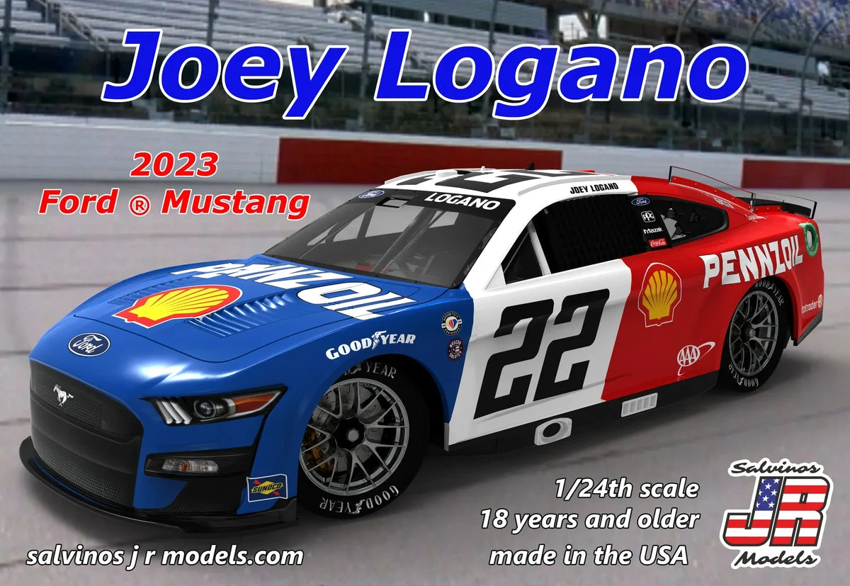 1/24 Salvino Team Penske, Joey Logano, 2023 Ford Mustang "Throwback" 31251 - Salvino JR Models