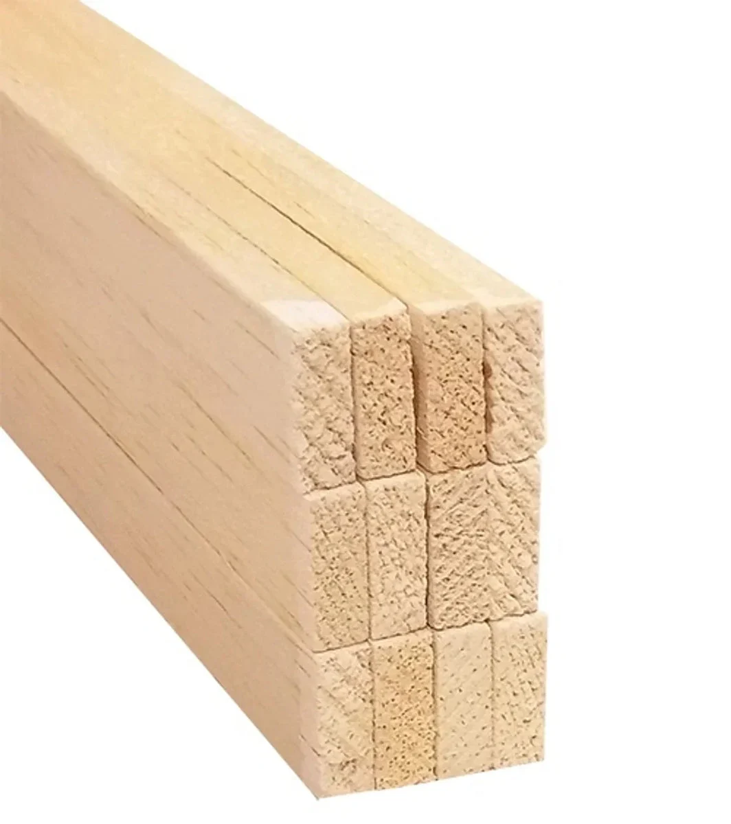 Bud Nosen Balsa Stick 3/16" x 1/2" x 36" (12/pkg) 1057