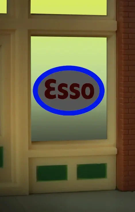 O/HO Miller Engineering Esso Window Sign 9030