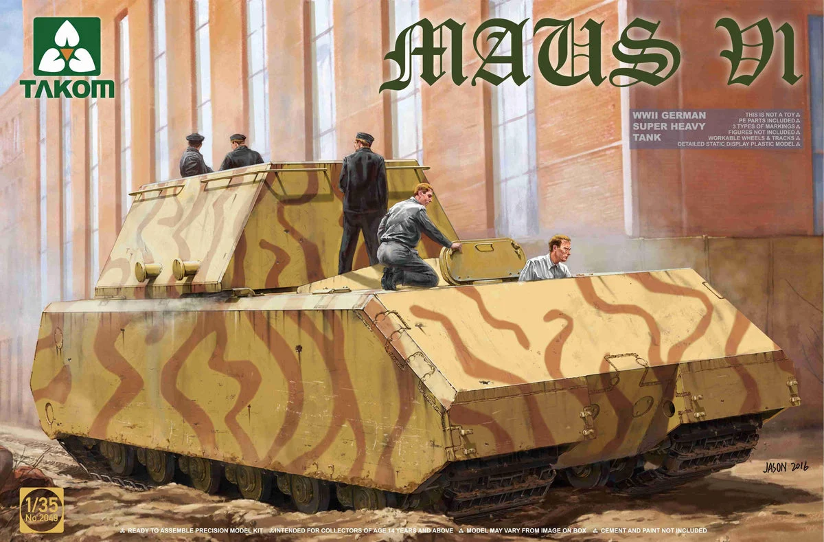 1/35 Takom WWII German Super Heavy Tank Maus V1 2049 - Takom Models