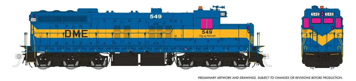 HO Rapido EMD SD10 (DC/DCC/Sound): Dakota, Minnesota & Eastern: #549 - 50637