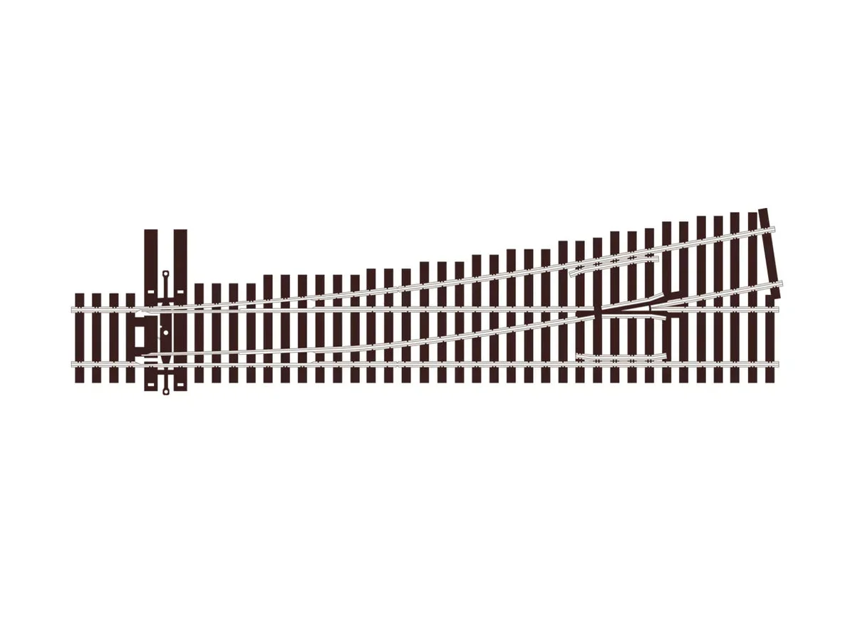 HO Peco SL-U8362 Turnout 6th Radius Left Hand 34064