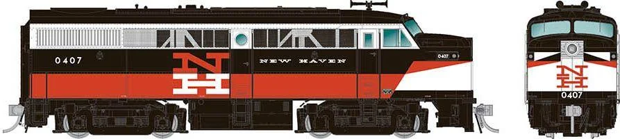 HO Rapido ALCo FA-1 (DC/DCC/Sound): New Haven - McGinnis Scheme: #0412 - 037530