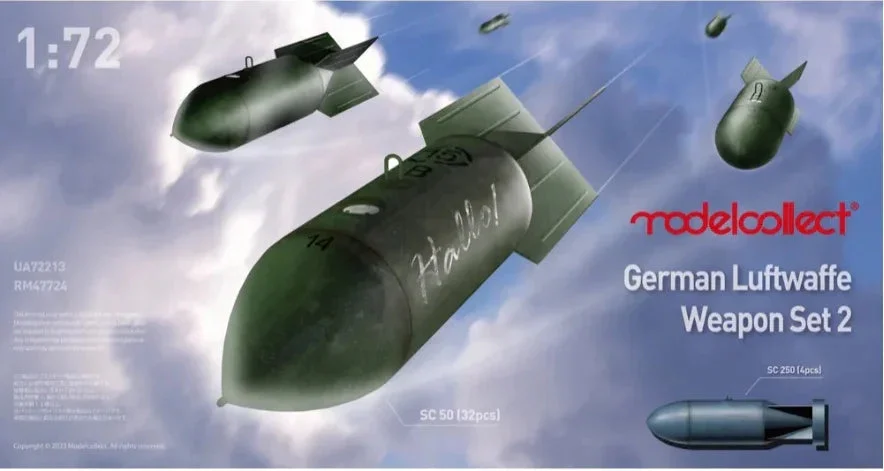 1/72 ModelCollect German WWII Luftwaffe Weapon Set 2 72213 - Model Collect