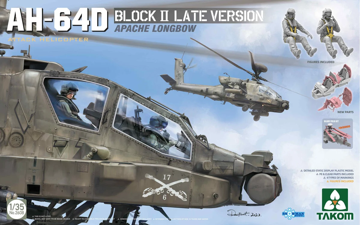 1/35 Takom AH-64D Block II Late Version Apache Longbow 2608