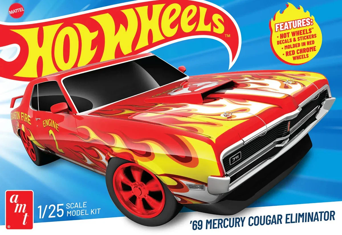 1/25 AMT Hot Wheels 1969 Mercury Cougar Eliminator 1527