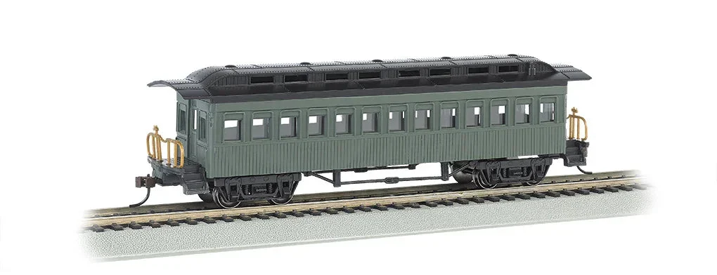 HO Bachmann Coach (1860-1880 Era) - Painted Unlettered Green 13405