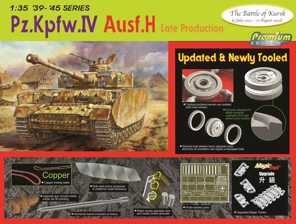 1/35 Dragon Model Pz.Kpfw.IV Ausf.H Late Production 6566 - Dragon Models