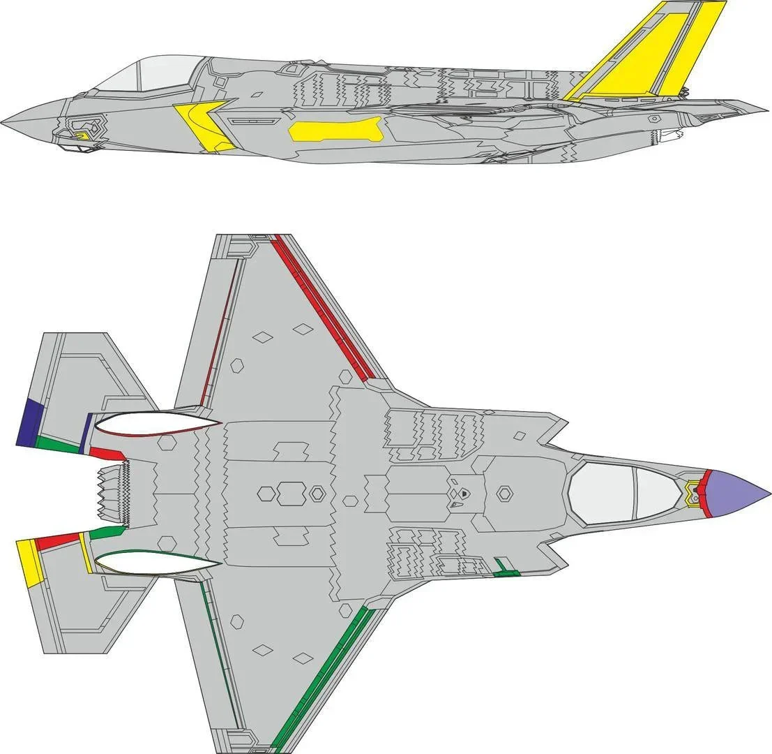 1/48 Eduard Paint Mask for TAMIYA F-35B RAM coating EX1013