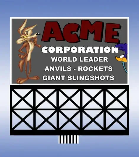 O/HO Miller Engineering Large ACME Corporation Sign 88-3751