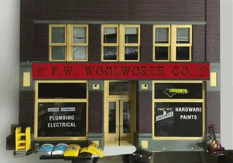 N/HO Miller Engineering Small F.W. Woolworth Sign 44-2002