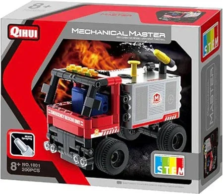 Mechanical Master Tech Brick Mini Fire Truck (200 pcs) 1801