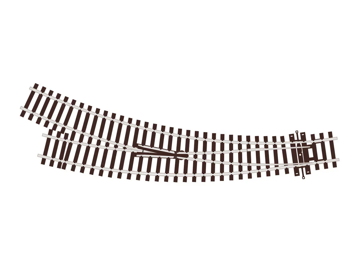 HO Peco SL-U76 Curved Turnout Small Radius Right Hand 37843