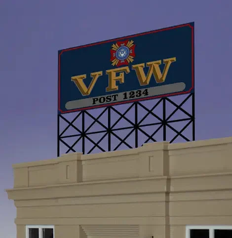 O/HO Miller Engineering Large VFW Billboard 88-1251