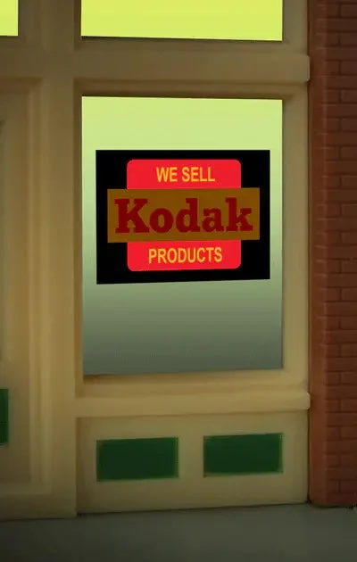 O/HO Miller Engineering Kodak Window Sign 8875