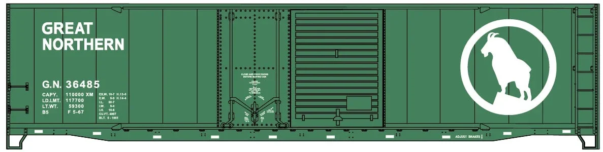 HO Accurail Great Northern 50' Combination Door Welded Steel Boxcar 81812