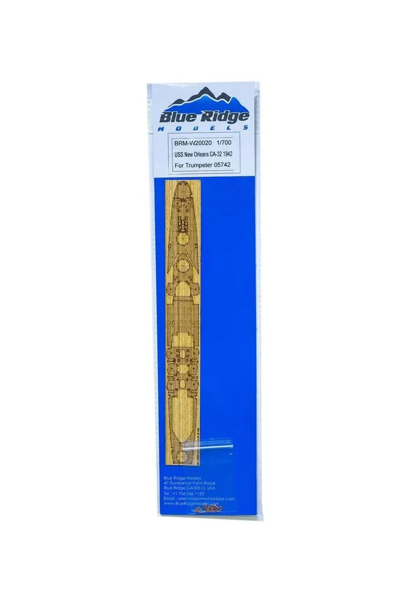1/700 Blue Ridge Models USS New Orleans CA-32 1942 Wood Deck for Trumpeter W20020