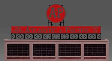 O/HO Miller Engineering Large A&P Billboard 88-0151