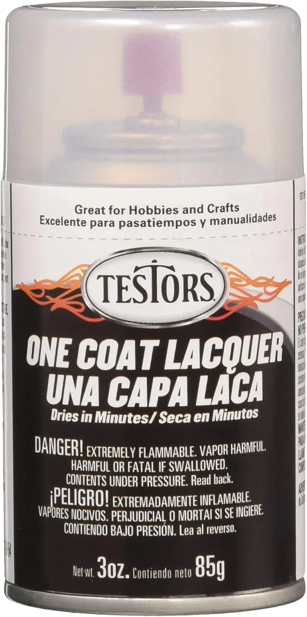 Testors White Lightning Lacquer 3oz. Spray 1833