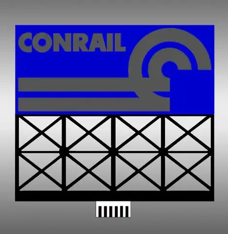 N/HO Miller Engineering Small Conrail Billboard 44-3652