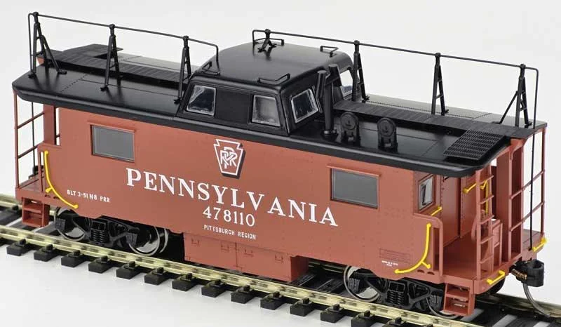 HO Bowser N8 Caboose PRR Shadow Keystone Pittsburgh Region w/Trainphone Road #478110 - 43418