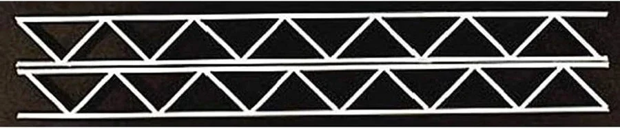 Plastruct 1" Styrene Warren Open Web Truss (OWTS-32 / 2 Pack) 90658