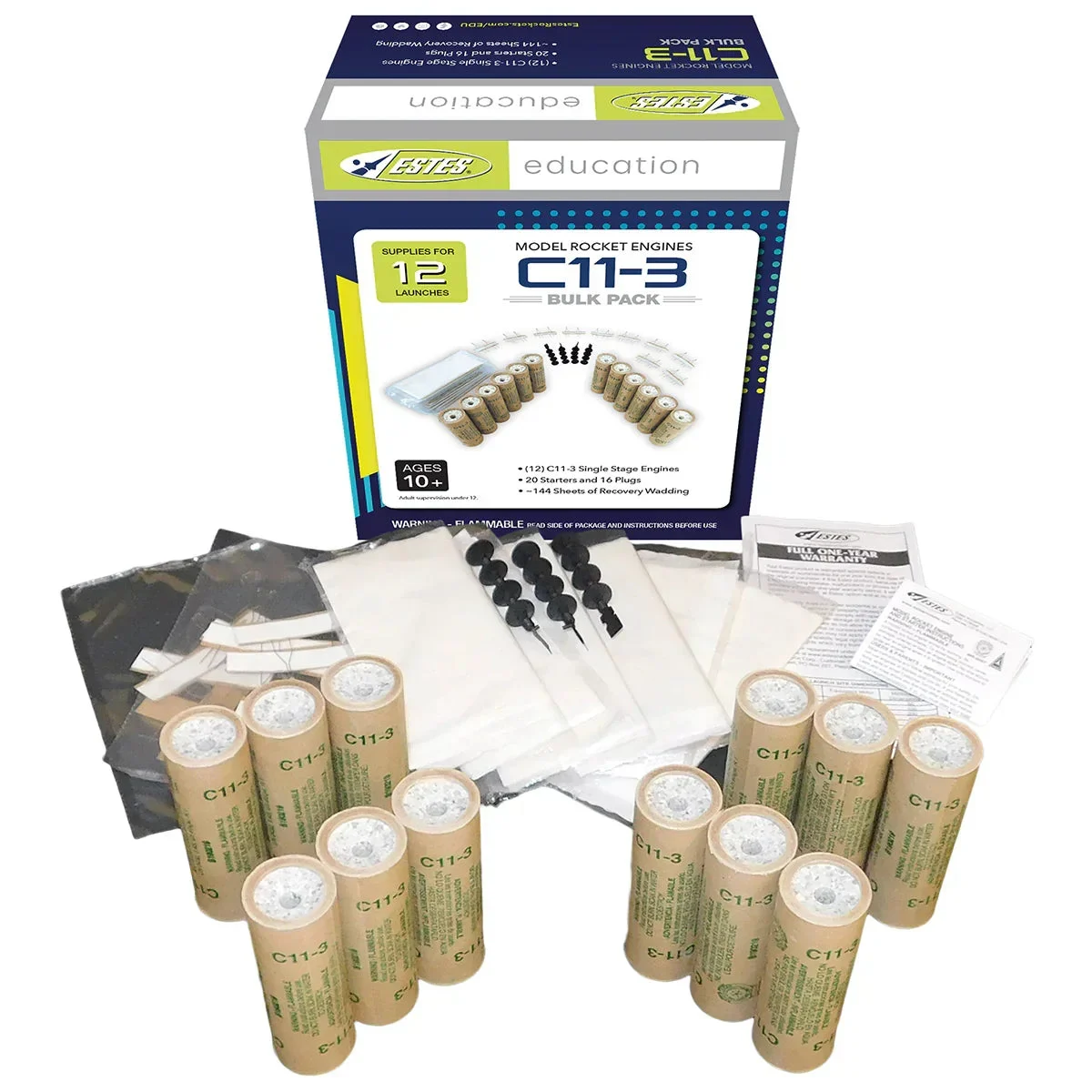 Estes Rockets C11-3 Engine Bulk Pack 1726