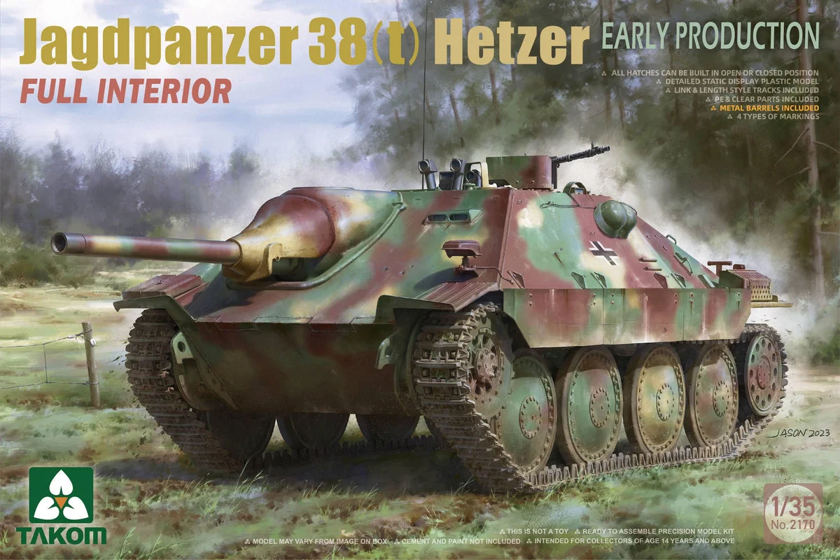 1/35 Takom Jagdpanzer 38(t) Hetzer Early Production 2170 - Takom Models