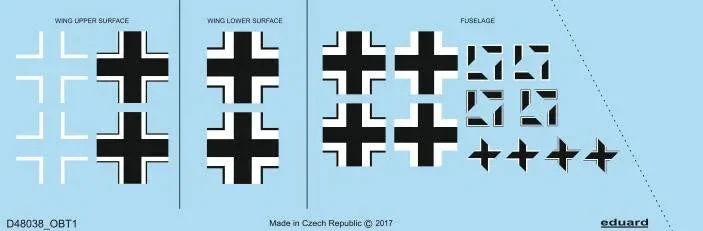 1/48 Eduard Fw 190A-4 national insignia for EDUARD D48038