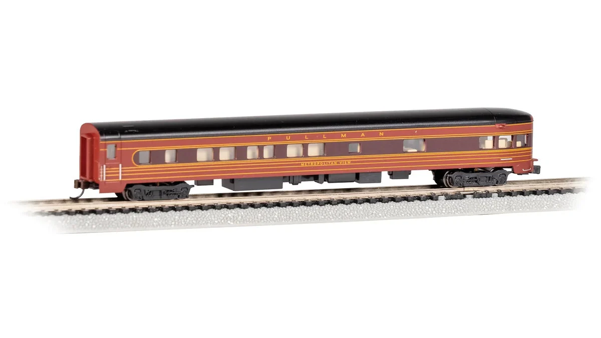 N Bachmann 85' Smooth-Side Observation Car - PRR 14356