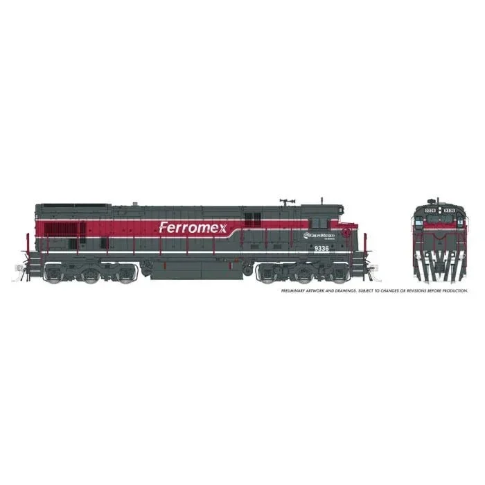 HO Rapido C36-7 (DC/DCC/Sound): Ferromex #9336 42613