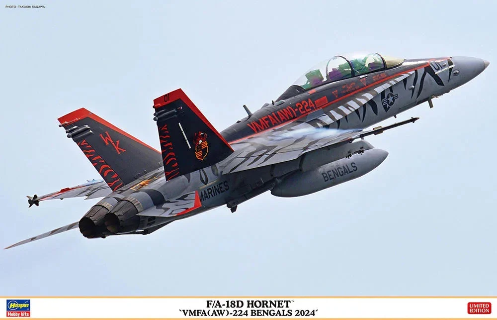 1/48 Hasegawa F/A-18D Hornet "VMFA(AW)-224 Bengals 2024" 07545