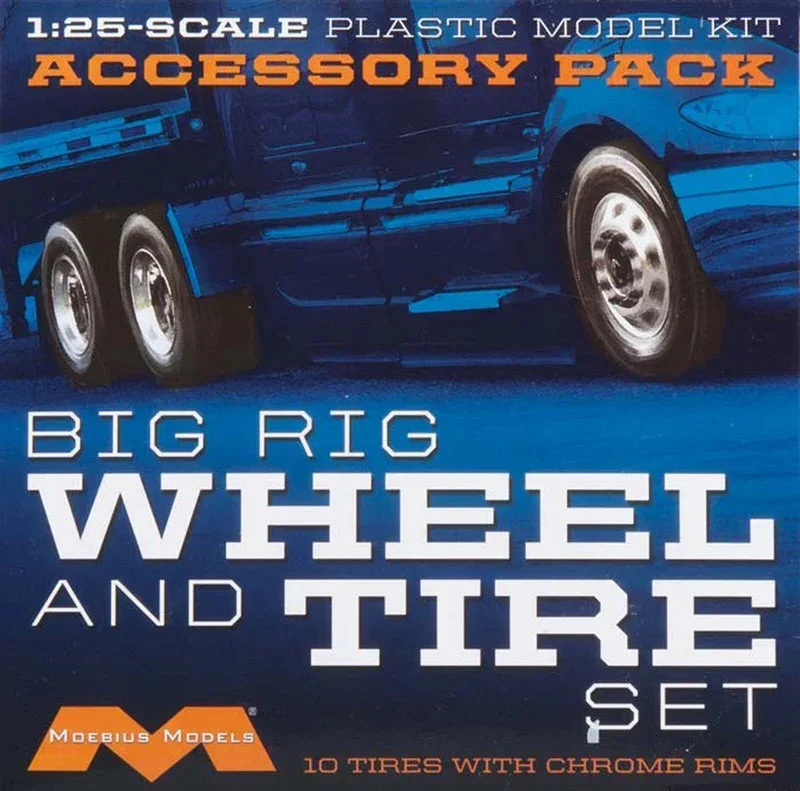1/25 Moebius Semi Wheels/Tires (10 Pack) 1010 - Moebius Model