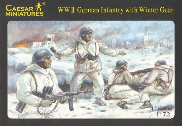 1/72 Pegasus WWII German Infantry in Winter Gear C005