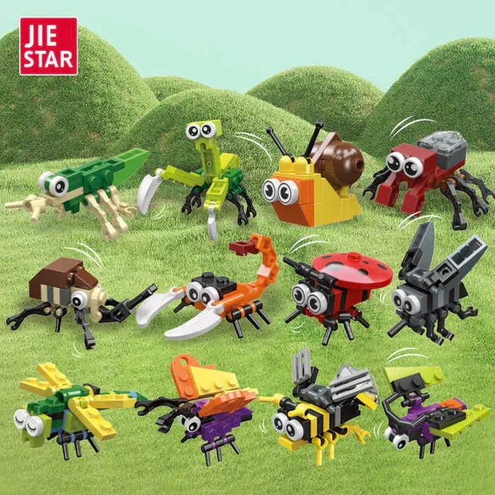 Jie-Star Mini Insects Egg Display (Set of 12) K41A