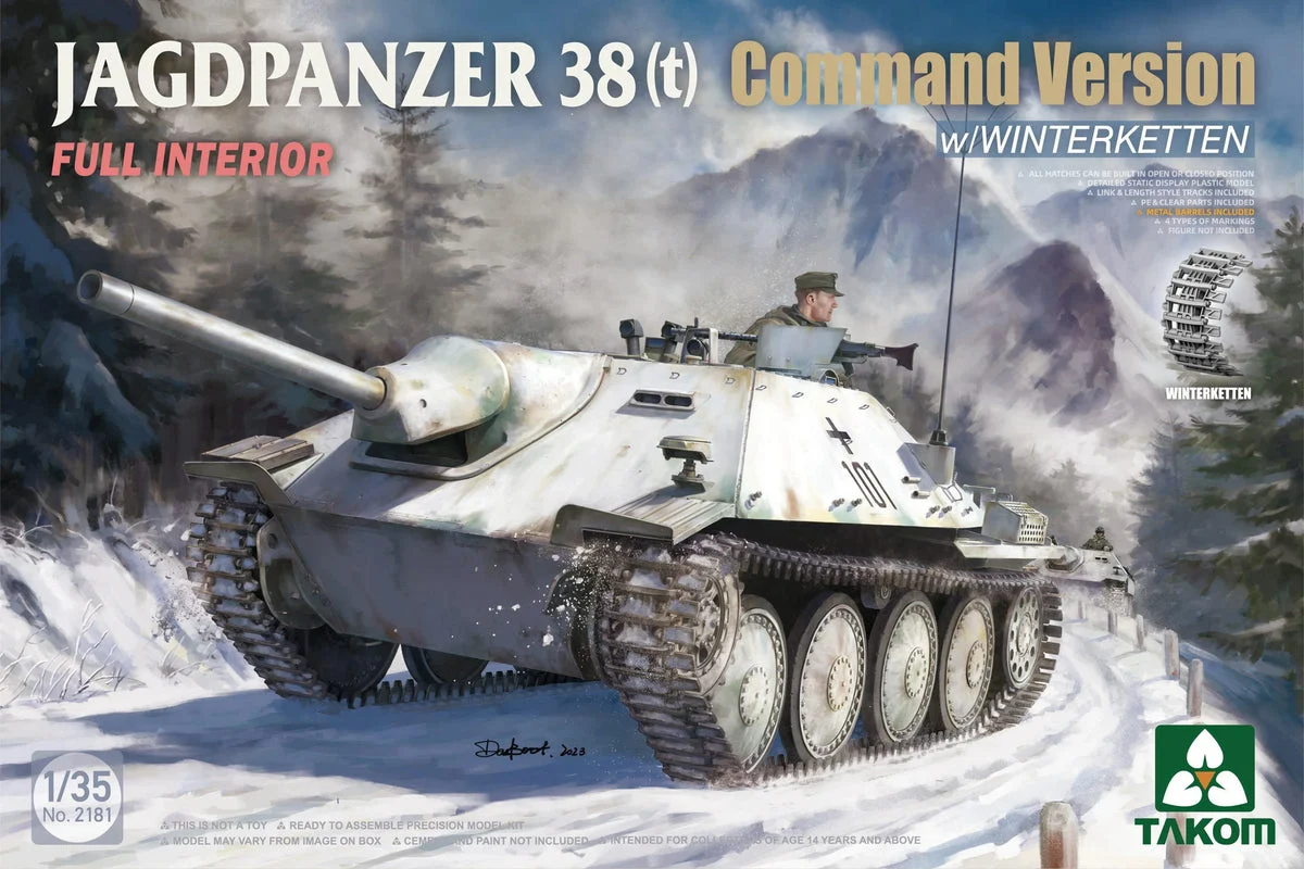 1/35 Takom Jagdpanzer 38(t) Command Version 2181 - Takom Models