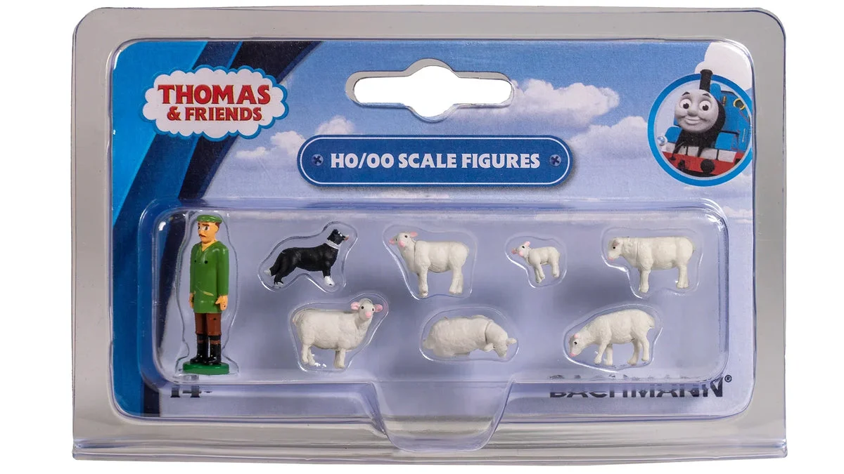 HO Bachmann Farmer McColl, Sheepdog, and Sheep 33304 - Bachmann Trains
